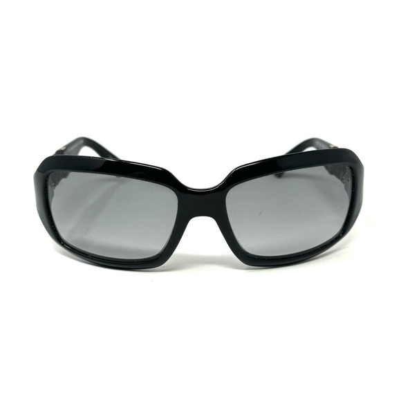 Fendi FS447 Black Sunglasses – 59mm Oversized with Braided Leather Temples - Picture 8 of 8